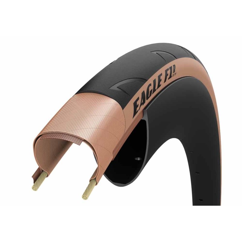 Opona GOODYEAR - Eagle F1 R Tube Type 700x28/28-622 k. Blk/Tan