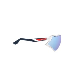 Okulary Rudy Project DEFENDER WHITE GLOSS / FADE BLUE / BLUE RED STRIPES / BUMPERS WHITE - Multilaser Ice