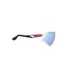 Okulary Rudy Project DEFENDER WHITE GLOSS / FADE BLUE / BLUE RED STRIPES / BUMPERS WHITE - Multilaser Ice