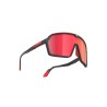 Okulary Rudy Project SPINSHIELD BLACK MATTE - Multilaser Red
