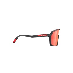 Okulary Rudy Project SPINSHIELD BLACK MATTE - Multilaser Red