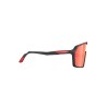 Okulary Rudy Project SPINSHIELD BLACK MATTE - Multilaser Red