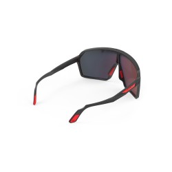 Okulary Rudy Project SPINSHIELD BLACK MATTE - Multilaser Red