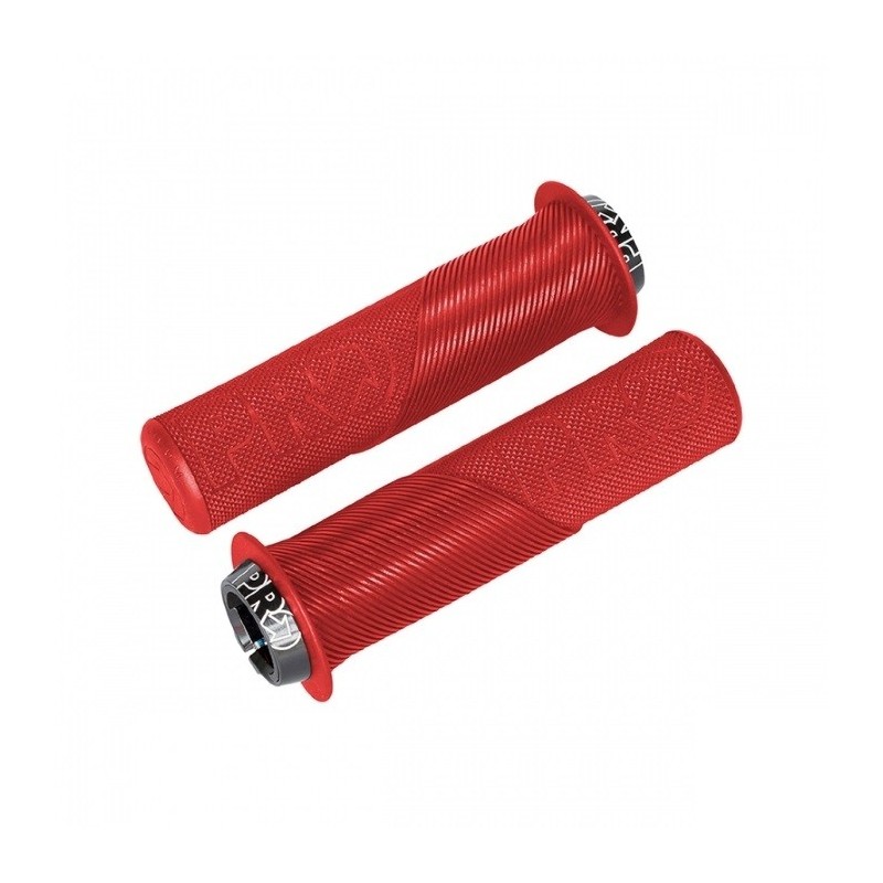 PRO Chwyty Lock on Trail LTD Czerwone/Kołnierz