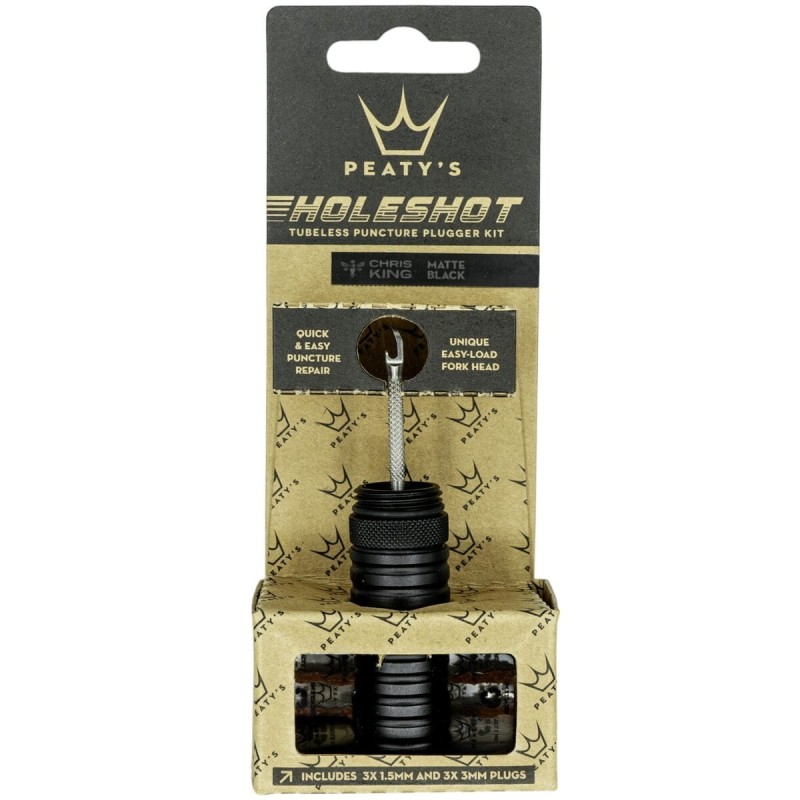 PEATY'S HOLESHOT ZESTAW NAPRAWCZY TUBELESS - CZARNY